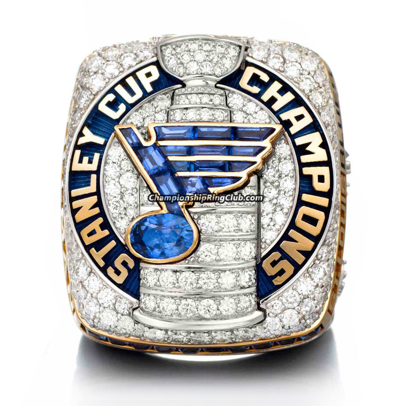 2019 St. Louis Blues Stanley Cup Championship Ring (Copper-C.Z.logo)